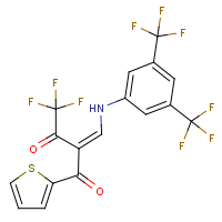 CAS:649578-87-0 | PC31790 | 2-{[3,5-di(trifluoromethyl)anilino]methylidene}-4,4,4-trifluoro-1-(2-thienyl)butane-1,3-dione