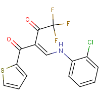 CAS:332055-63-7 | PC31792 | 2-[(2-chloroanilino)methylidene]-4,4,4-trifluoro-1-(2-thienyl)butane-1,3-dione