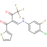 CAS: 649578-89-2 | PC31793 | 2-[(4-chloro-3-fluoroanilino)methylidene]-4,4,4-trifluoro-1-(2-thienyl)butane-1,3-dione