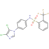 CAS:649662-81-7 | PC31798 | N1-[4-(4,5-dichloro-1H-imidazol-1-yl)phenyl]-2-(trifluoromethyl)benzene-1-sulphonamide