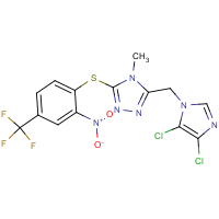 CAS:650615-72-8 | PC31815 | 3-[(4,5-dichloro-1H-imidazol-1-yl)methyl]-4-methyl-5-{[2-nitro-4-(trifluoromethyl)phenyl]thio}-4H-1,2,4-triazole