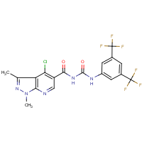 CAS:650615-81-9 | PC31818 | N-[(4-Chloro-1,3-dimethyl-1H-pyrazolo[3,4-b]pyridin-5-yl)carbonyl]-N'-[3,5-di(trifluoromethyl)phenyl]urea