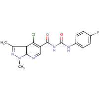CAS:650615-82-0 | PC31819 | N-[(4-chloro-1,3-dimethyl-1H-pyrazolo[3,4-b]pyridin-5-yl)carbonyl]-N'-(4-fluorophenyl)urea