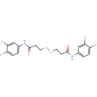 CAS:650592-32-8 | PC31826 | N1-(3-chloro-4-fluorophenyl)-3-{[3-(3-chloro-4-fluoroanilino)-3-oxopropyl]dithio}propanamide