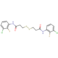 CAS:650592-34-0 | PC31827 | N1-(3-chloro-2-fluorophenyl)-3-{[3-(3-chloro-2-fluoroanilino)-3-oxopropyl]dithio}propanamide