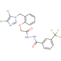 CAS:650617-30-4 | PC31833 | N'1-[3-(Trifluoromethyl)benzoyl]-2-{2-[(4,5-dichloro-1H-imidazol-1-yl)methyl]phenoxy}ethanohydrazide