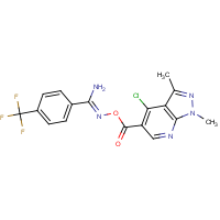 CAS: 655234-87-0 | PC31845 | O1-[(4-chloro-1,3-dimethyl-1H-pyrazolo[3,4-b]pyridin-5-yl)carbonyl]-4-(trifluoromethyl)benzene-1-carbohydroximamide