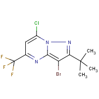 CAS: 655235-50-0 | PC31849 | 3-bromo-2-(tert-butyl)-7-chloro-5-(trifluoromethyl)pyrazolo[1,5-a]pyrimidine