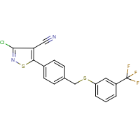 CAS:662138-28-5 | PC31859 | 3-chloro-5-[4-({[3-(trifluoromethyl)phenyl]thio}methyl)phenyl]isothiazole-4-carbonitrile