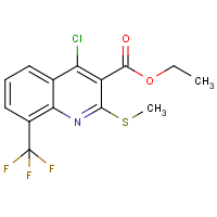 CAS: 662138-34-3 | PC31861 | ethyl 4-chloro-2-(methylthio)-8-(trifluoromethyl)quinoline-3-carboxylate