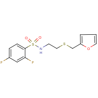 CAS:680211-96-5 | PC31871 | 2,4-Difluoro-N-{2-[(fur-2-ylmethyl)thio]ethyl}benzenesulphonamide