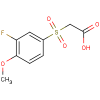 CAS: 1015558-63-0 | PC3190 | [(3-Fluoro-4-methoxyphenyl)sulphonyl]acetic acid