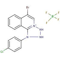 CAS:  | PC31917 | 6-Bromo-1-(4-chlorophenyl)-1,2,3,4-tetrazolo[4,5-b]isoquinolinium tetrafluoroborate
