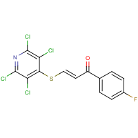 CAS: 299462-32-1 | PC31923 | 1-(4-fluorophenyl)-3-[(2,3,5,6-tetrachloro-4-pyridyl)thio]prop-2-en-1-one