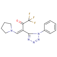 CAS:152427-06-0 | PC31926 | 1,1,1-trifluoro-3-(1-phenyl-1H-1,2,3,4-tetraazol-5-yl)-4-tetrahydro-1H-pyrrol-1-ylbut-3-en-2-one