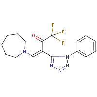 CAS:152427-09-3 | PC31927 | 4-azepan-1-yl-1,1,1-trifluoro-3-(1-phenyl-1H-1,2,3,4-tetraazol-5-yl)but-3-en-2-one