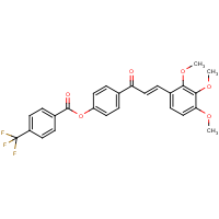 CAS:279691-62-2 | PC31930 | 4-[3-(2,3,4-trimethoxyphenyl)acryloyl]phenyl 4-(trifluoromethyl)benzoate