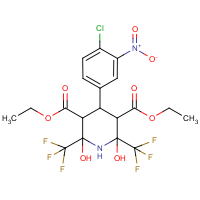 CAS: 848611-90-5 | PC31941 | diethyl 4-(4-chloro-3-nitrophenyl)-2,6-dihydroxy-2,6-bis(trifluoromethyl)piperidine-3,5-dicarboxylate