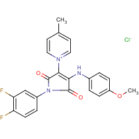 CAS: 281223-62-9 | PC31945 | 1-[1-(3,4-difluorophenyl)-4-(4-methoxyanilino)-2,5-dioxo-2,5-dihydro-1H-pyrrol-3-yl]-4-methylpyridinium chloride