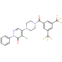 CAS:281223-86-7 | PC31947 | 5-{4-[3,5-Bis(trifluoromethyl)benzoyl]piperazino}-4-chloro-2-phenylpyridazin-3(2H)-one