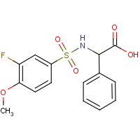 CAS: 1104620-86-1 | PC3195 | [(3-Fluoro-4-methoxyphenyl)sulphonylamino](phenyl)acetic acid