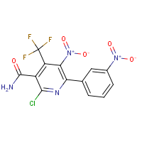 CAS: 287177-01-9 | PC31999 | 2-chloro-5-nitro-6-(3-nitrophenyl)-4-(trifluoromethyl)nicotinamide
