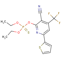 CAS:286435-85-6 | PC32003 | 2-[(diethoxyphosphorothioyl)oxy]-6-(2-thienyl)-4-(trifluoromethyl)nicotinonitrile