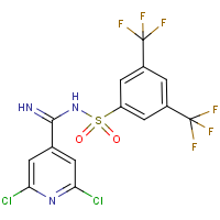 CAS:287197-97-1 | PC32015 | N1-[(2,6-dichloro-4-pyridyl)(imino)methyl]-3,5-di(trifluoromethyl)benzene-1-sulphonamide