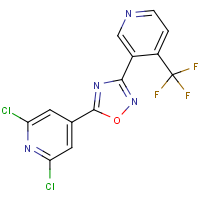 CAS:288161-09-1 | PC32028 | 5-(2,6-dichloro-4-pyridyl)-3-[4-(trifluoromethyl)-3-pyridyl]-1,2,4-oxadiazole