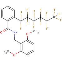 CAS: 680213-77-8 | PC32043 | N-(2,6-dimethoxybenzyl)-2-(1,1,2,2,3,3,4,4,5,5,6,6,6-tridecafluorohexyl)benzamide