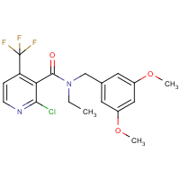 CAS:680213-86-9 | PC32054 | 2-chloro-N-(3,5-dimethoxybenzyl)-N-ethyl-4-(trifluoromethyl)nicotinamide