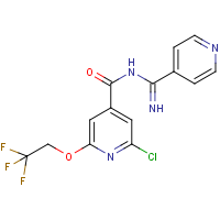CAS:287979-32-2 | PC32065 | 2-chloro-N-[imino(pyridin-4-yl)methyl]-6-(2,2,2-trifluoroethoxy)isonicotinamide