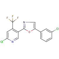 CAS: 680213-96-1 | PC32069 | 2-chloro-5-[5-(3-chlorophenyl)-1,3-oxazol-2-yl]-4-(trifluoromethyl)pyridine