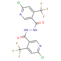 CAS:680214-02-2 | PC32082 | N'3-{[6-chloro-4-(trifluoromethyl)-3-pyridyl]carbonyl}-6-chloro-4-(trifluoromethyl)pyridine-3-carbohydrazide