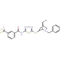 CAS:295787-38-1 | PC32097 | N-{5-[(2-benzyl-7-bromo-2-azabicyclo[2.2.1]hept-6-yl)thio]-1,3,4-thiadiazol-2-yl}-3-(trifluoromethyl)benzamide