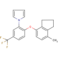 CAS: 303187-96-4 | PC32122 | 1-[2-[(7-methyl-2,3-dihydro-1H-inden-4-yl)oxy]-5-(trifluoromethyl)phenyl]-1H-pyrrole