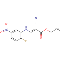 CAS:680214-13-5 | PC32130 | ethyl (E)-2-cyano-3-(2-fluoro-5-nitroanilino)prop-2-enoate