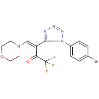 CAS:329762-04-1 | PC32169 | 3-[1-(4-bromophenyl)-1H-1,2,3,4-tetraazol-5-yl]-1,1,1-trifluoro-4-morpholinobut-3-en-2-one
