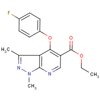 CAS: 174842-35-4 | PC3217 | Ethyl 1,3-dimethyl-4-(4-fluorophenoxy)-1H-pyrazolo[3,4-b]pyridine-5-carboxylate
