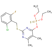 CAS:680214-45-3 | PC32227 | O-{2-[(2-chloro-6-fluorobenzyl)thio]-5,6-dimethylpyrimidin-4-yl} O,O-diethyl phosphothioate