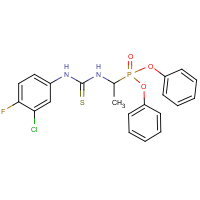 CAS:680214-47-5 | PC32231 | diphenyl (1-{[(3-chloro-4-fluoroanilino)carbothioyl]amino}ethyl)phosphonate