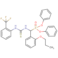 CAS:680214-48-6 | PC32232 | diphenyl [(2-propoxyphenyl)({[2-(trifluoromethyl)anilino]carbothioyl}amino)methyl]phosphonate