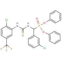 CAS:680214-53-3 | PC32237 | diphenyl [(3-chlorophenyl)({[2-chloro-5-(trifluoromethyl)anilino]carbothioyl}amino)methyl]phosphonate