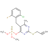 CAS:680214-54-4 | PC32239 | O-[5-(2-Chloro-6-fluorobenzyl)-6-methyl-2-(prop-2-ynylthio)pyrimidin-4-yl] O,O-dimethyl phosphothioate