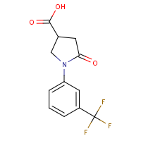 CAS:2357-26-8 | PC3224 | 5-Oxo-1-[3-(trifluoromethyl)phenyl]pyrrolidine-3-carboxylic acid
