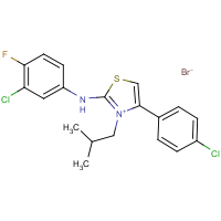 CAS: 849066-34-8 | PC32245 | 2-(3-chloro-4-fluoroanilino)-4-(4-chlorophenyl)-3-isobutyl-1,3-thiazol-3-ium bromide