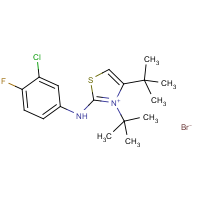 CAS: 849066-35-9 | PC32246 | 3,4-di(tert-butyl)-2-(3-chloro-4-fluoroanilino)-1,3-thiazol-3-ium bromide