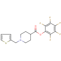 CAS: 930111-06-1 | PC3225 | Pentafluorophenyl 1-(thien-2-ylmethyl)piperidine-4-carboxylate