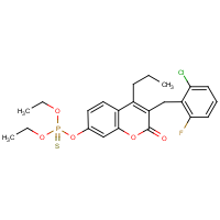CAS:680214-77-1 | PC32250 | 3-(2-chloro-6-fluorobenzyl)-7-[(diethoxyphosphorothioyl)oxy]-4-propyl-2H-chromen-2-one
