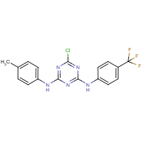 CAS:680215-23-0 | PC32277 | N2-(4-methylphenyl)-N4-[4-(trifluoromethyl)phenyl]-6-chloro-1,3,5-triazine-2,4-diamine